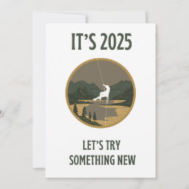 Reiscitaat Laten we iets nieuws proberen Vakantie Feestdagenkaart