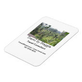 Reisconsulent bedrijf naam e-mail website toevoege magneet (Linkerzijde)