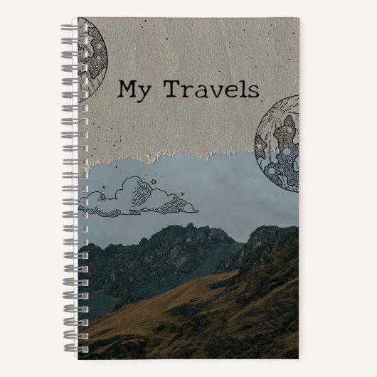 reisdagboek notitieboek (Voorkant)