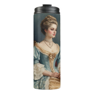 Reisdrinkbeker met portret van een Victoriaanse da Thermosbeker