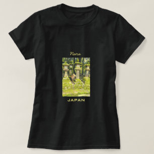 Reisdruk op het Japanse herenpark Nara Japan T-shirt