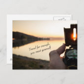 Reisen, um sich selbst zu finden briefkaart (Voorkant / Achterkant)