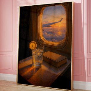 Reisesthetiek Print   Vintage Vliegtuigdecoratie