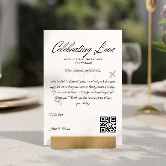 Reisfonds Aanvraag QR Code Honeymoon Fund Kaart
