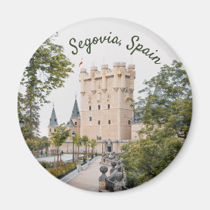 Reisfoto van het middeleeuwse kasteel Alcázar de S Magneet