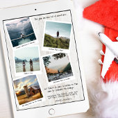 Reisherinneringen Fotocollage Kerstmis Feestdagenkaart