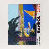  reisillustratie Cote D'Azur Legpuzzel (Verticaal)