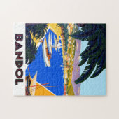 reisillustratie Cote D'Azur Legpuzzel (Horizontaal)