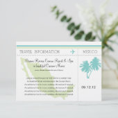 Reisinformatie instapkaart MEXICO Kaart (Staand voorkant)