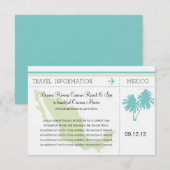 Reisinformatie instapkaart MEXICO Kaart (Voorkant / Achterkant)