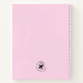 Reisjournaal voor haar aangepaste tekst notitieboek (Achterkant)