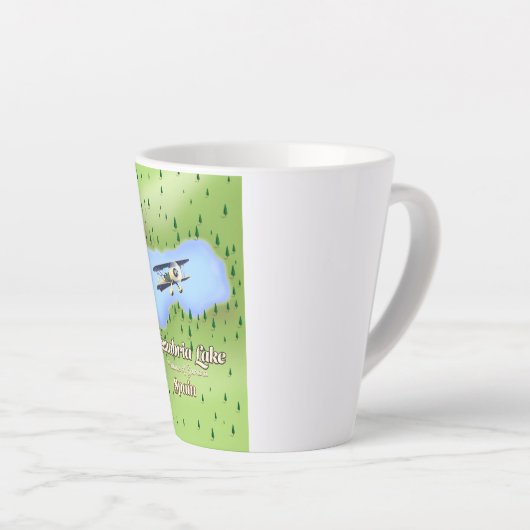 Reiskaart bij het meer van Sanabria in Spanje. Latte Mok (Rechterhoek)