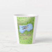 Reiskaart bij het meer van Sanabria in Spanje. Latte Mok (Voorkant)