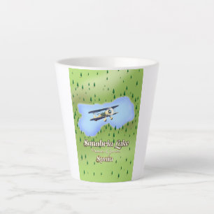 Reiskaart bij het meer van Sanabria in Spanje. Latte Mok