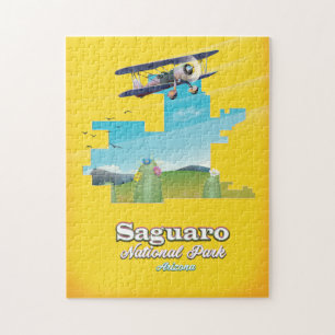 reiskaart van het nationaal park saguaro legpuzzel