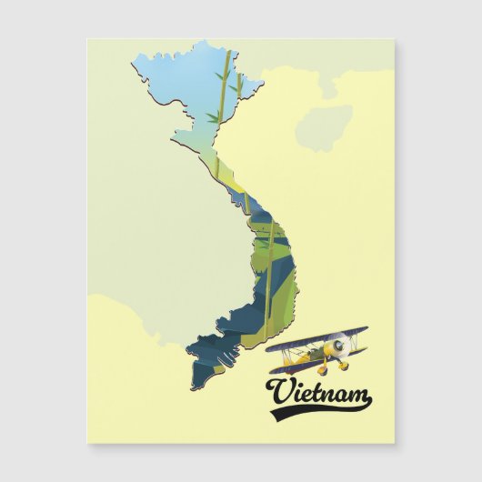 Reiskaart van Vietnam (Voorkant)