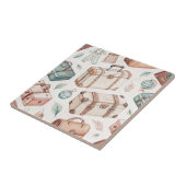 Reiskofferpatroon uit het verleden (2) tegeltje (Zijkant)