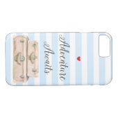 Reiskoffers iPhone 8 Hoesje - Adventure Awaits (Achterkant (Horizontaal))