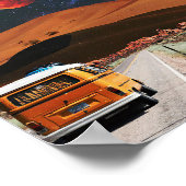 Reiskunst met lange reis poster (Hoek)