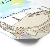 Reiskunst poster van de Grote Moskee van Mekka (Hoek)