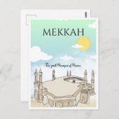 Reiskunst van de Grote Moskee van Mekka Briefkaart (Voorkant / Achterkant)