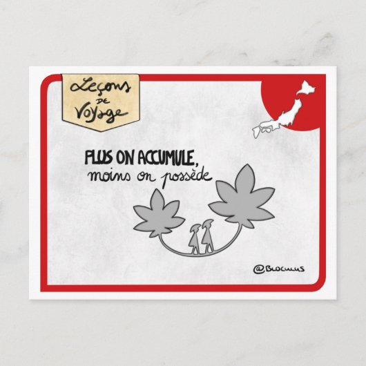 Reislessen: Japans minimalisme Briefkaart (Voorkant)