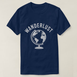 Reislust Vintage Wereldbol Ontdekkingsreiziger T-shirt