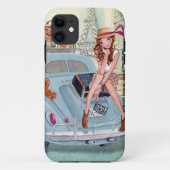 Reismeisje in Parijs - zaak Iphone Case-Mate iPhone Case (Achterkant)