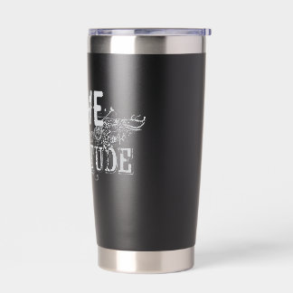 Reismok met Liefde en Dankbaarheid Geïsoleerde Drinkbeker