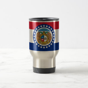 Reismok met vlag van Missouri State - Verenigde St Reisbeker