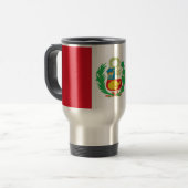Reismok met vlag van Peru Reisbeker (Voorkant links)