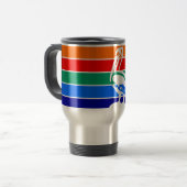 Reismok met vlag van St. Petersburg Reisbeker (Voorkant links)
