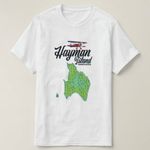 Reisoverzicht van Hayman Island uit vroeger tijden T-shirt
