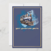 Reispensioen Rolling Trein Volgende Station Kaart (Achterkant)