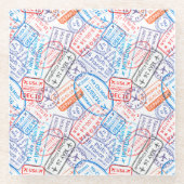 Reispictogram Glazen Onderzetter (Voorkant)