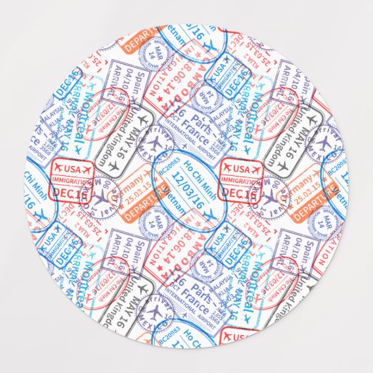 Reispictogram Labels (Design 1)