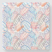 Reispictogram Stenen Onderzetter (Voorkant)