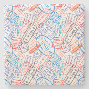 Reispictogram Stenen Onderzetter