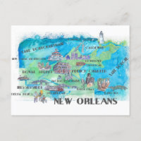 Reisplattegrond van New Jersey, VS met hoogtepunte