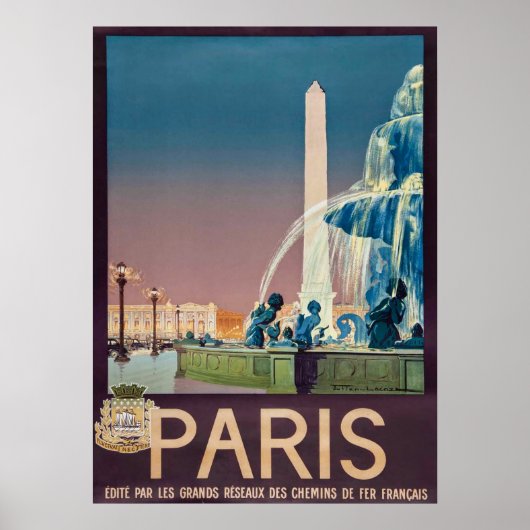 reisposter 1930 Parijs Poster (Voorkant)