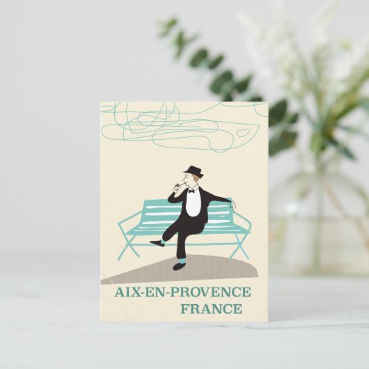 Reisposter Aix-en-Provence Frankrijk Briefkaart (Staand voorkant)