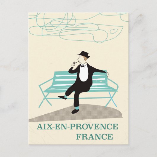 Reisposter Aix-en-Provence Frankrijk Briefkaart (Voorkant)