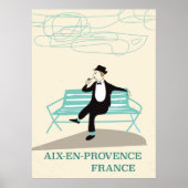 Reisposter Aix-en-Provence Frankrijk Poster (Voorkant)