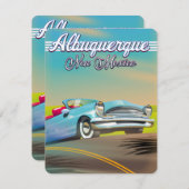 Reisposter Albuquerque New Mexico. (Voorkant / Achterkant)