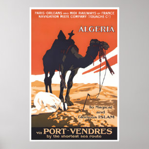 Reisposter Algerije Islamitische Kunst Islam Prent Poster