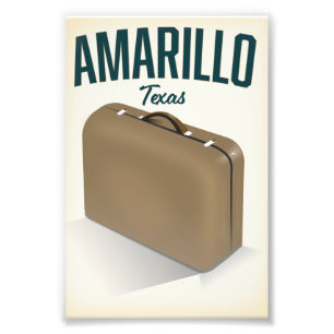 Reisposter Amarillo texas Foto Afdruk