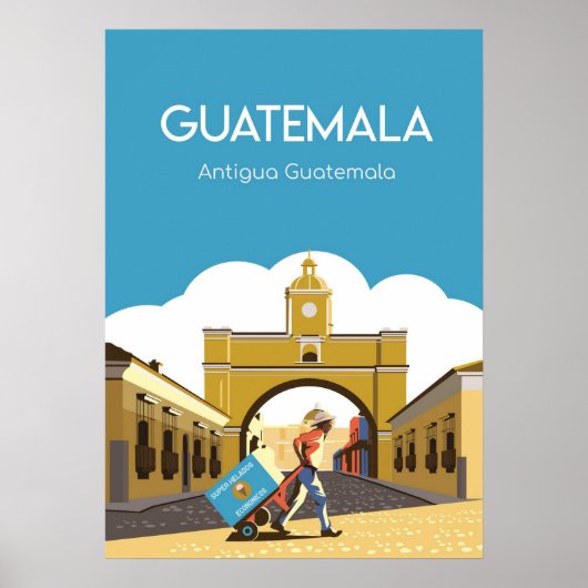 Reisposter Antigua Guatemala Poster (Voorkant)