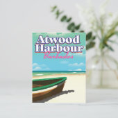 Reisposter Atwood Harbor Bahamas Briefkaart (Staand voorkant)