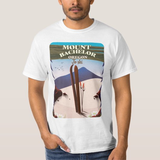 Reisposter Bachelor Oregon Ski T-shirt (Voorkant)