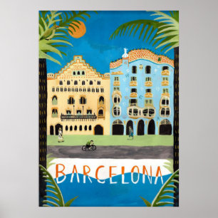 Reisposter, Barcelona, Spanje Poster